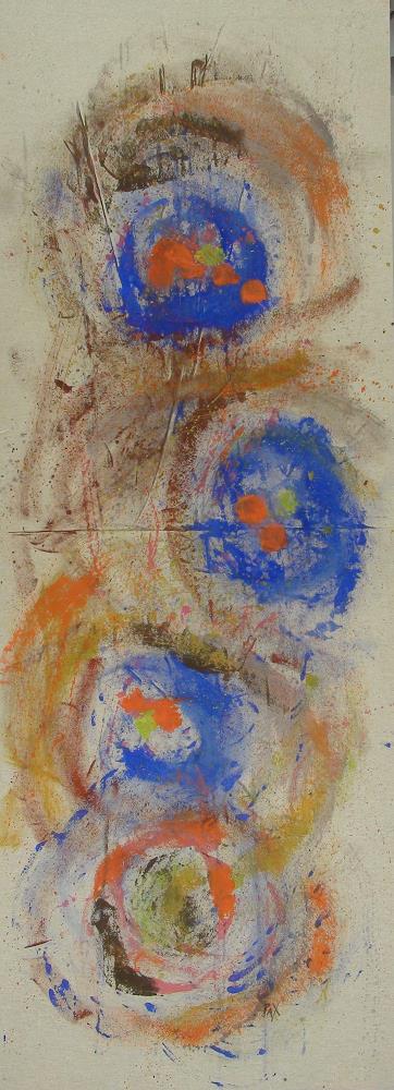 Cupules bleu et orange